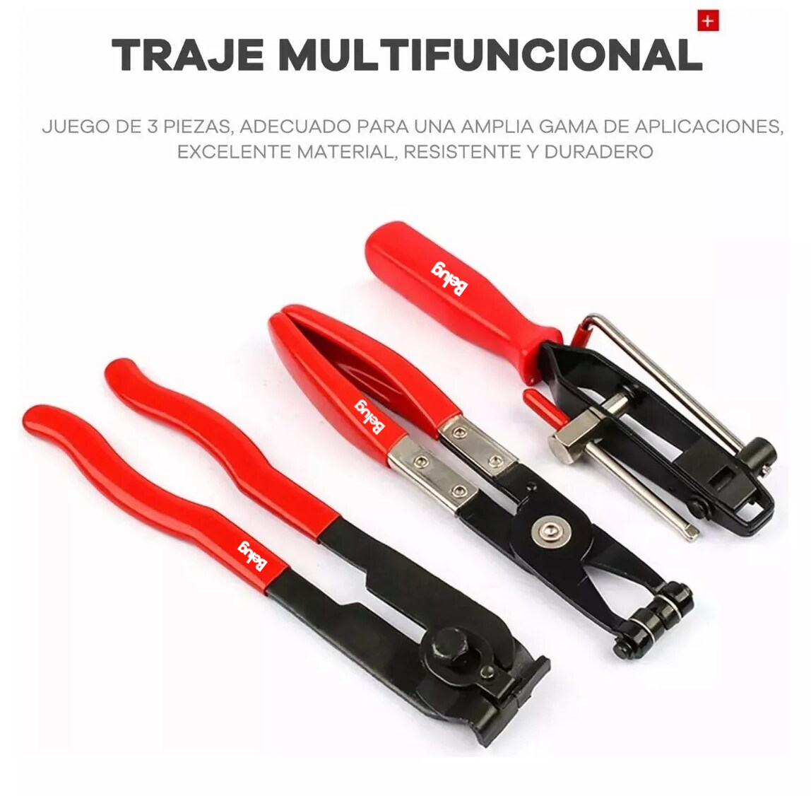 Foto 3 pulgar | Pinza Para Abrazadera De Manguera Belug 3 Piezas