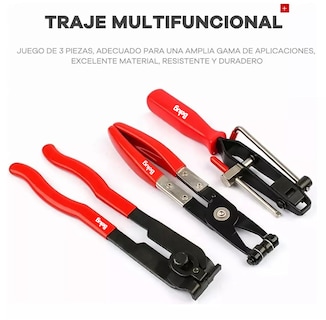 Foto 2 | Pinza Para Abrazadera De Manguera Belug 3 Piezas