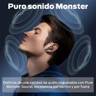 Foto 4 | Audífonos Aptx Bluetooth Manos Libres Monster N-lite 203 Black