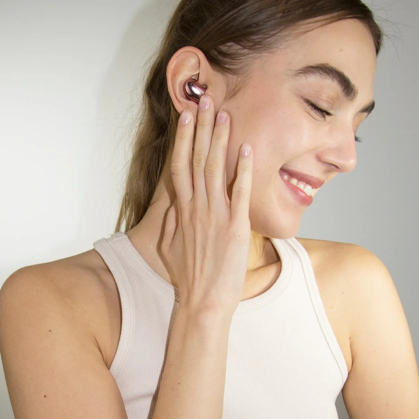 Foto 6 pulgar | Audífonos Bluetooth Tws Semi-abiertos Mee Audio Pebbles Pink