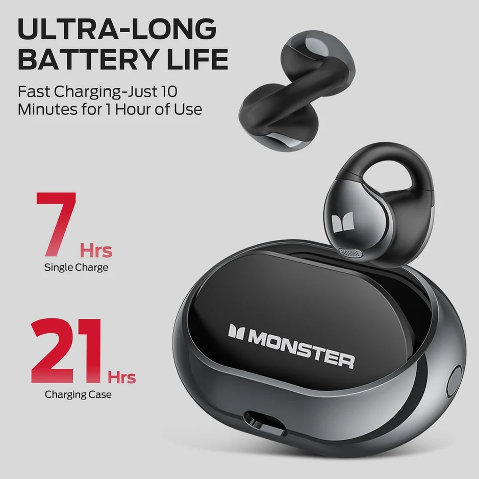 Foto 3 | Audífonos Sports Bluetooth Con Manos Libres Monster N-lite 206 Black