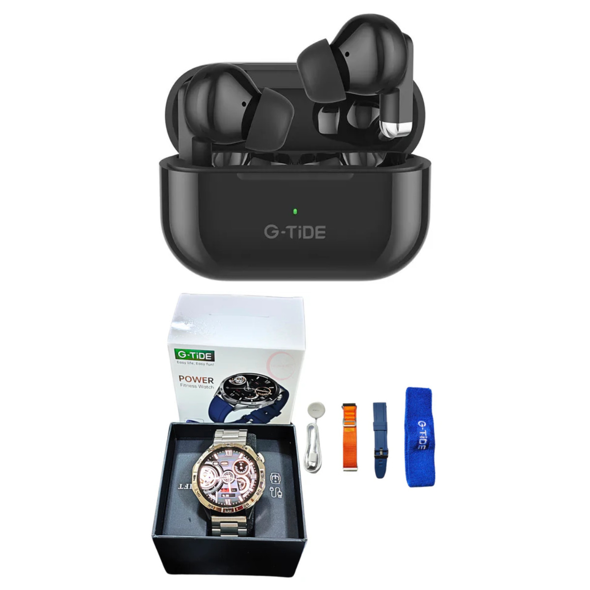 Foto 3 pulgar | Bundle Audifonos Gtide L22 Color Negro + Smartwatch G-tide Power
