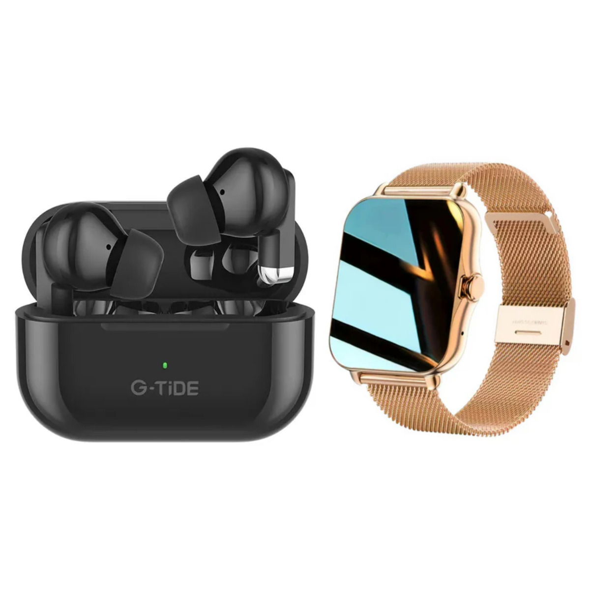 Foto 2 pulgar | Bundle Audifonos Gtide L22 Color Negro + Smartwatch Y13