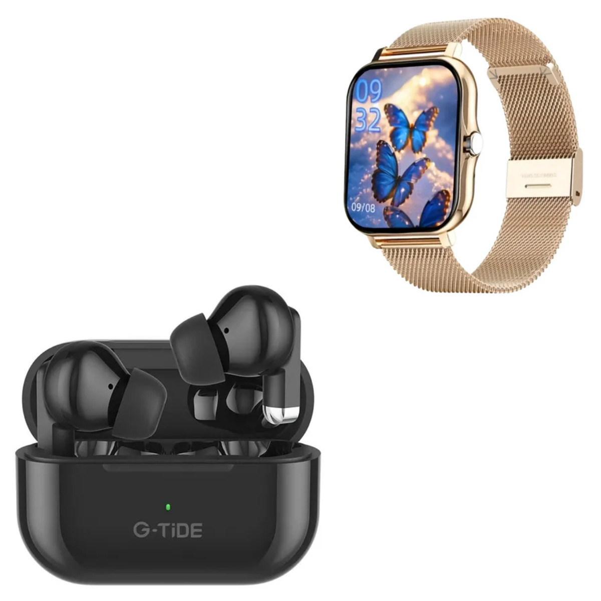 Foto 5 pulgar | Bundle Audifonos Gtide L22 Color Negro + Smartwatch Y13