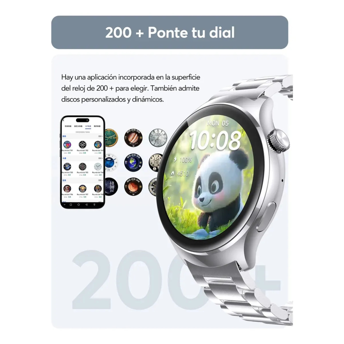 Foto 3 pulgar | Bundle Audifonos Gtide L22 Color Negro + Smartwatch Metálico W&o