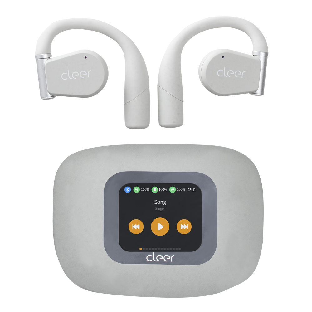 Audífonos Cleer Arc 3 Open-ear: Sonido Hi-res  Dolby Atmos  50h Batería  Ipx7  Color Gris