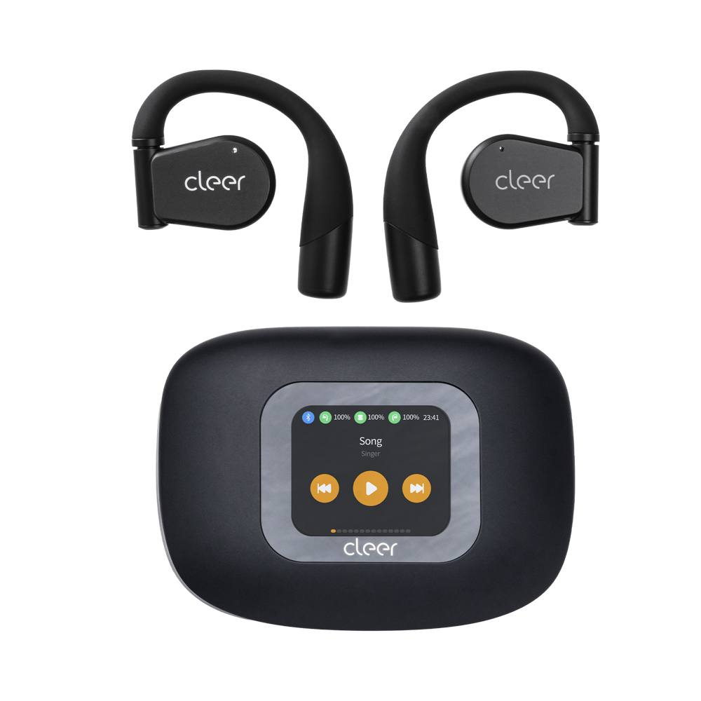 Audífonos Cleer Arc 3 Open-ear: Sonido Hi-res  Dolby Atmos  50h Batería  Ipx7 Color Negro