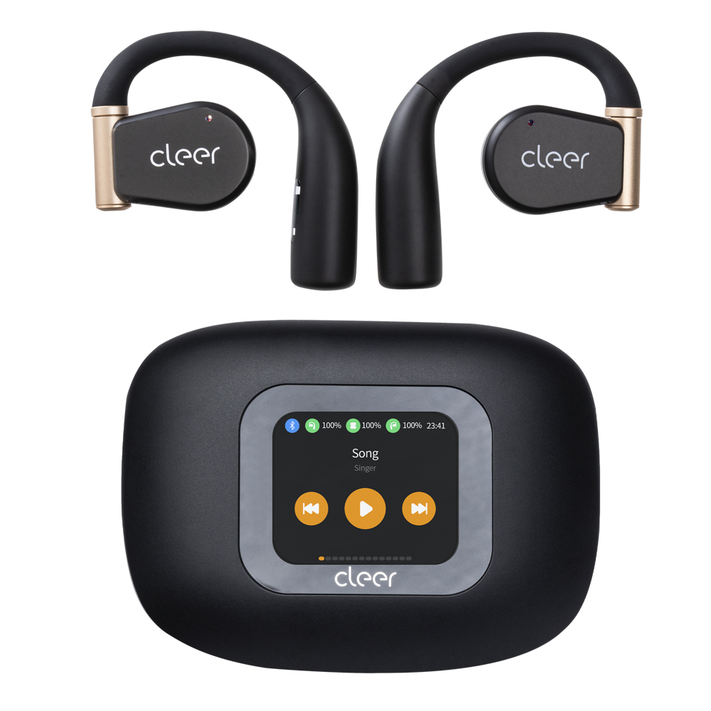 Audífonos Cleer Arc 3 Sport-pro Open-ear: Hi-res  Ipx7  50h Batería  Estuche Smart Uv Color Negro
