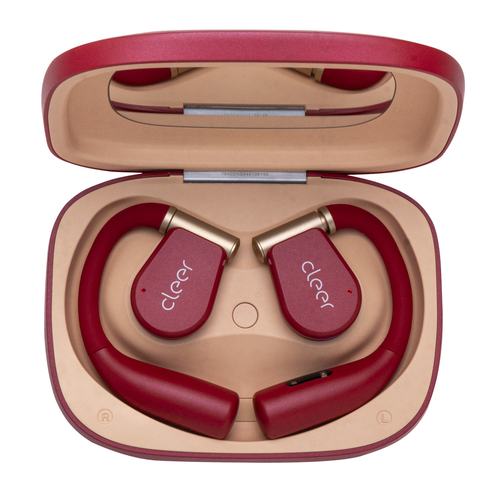 Foto 5 pulgar | Audífonos Cleer Arc 3 Sport-pro Open-ear: Hi-res  Ipx7  50h Batería  Estuche Smart Uv Color Rojo