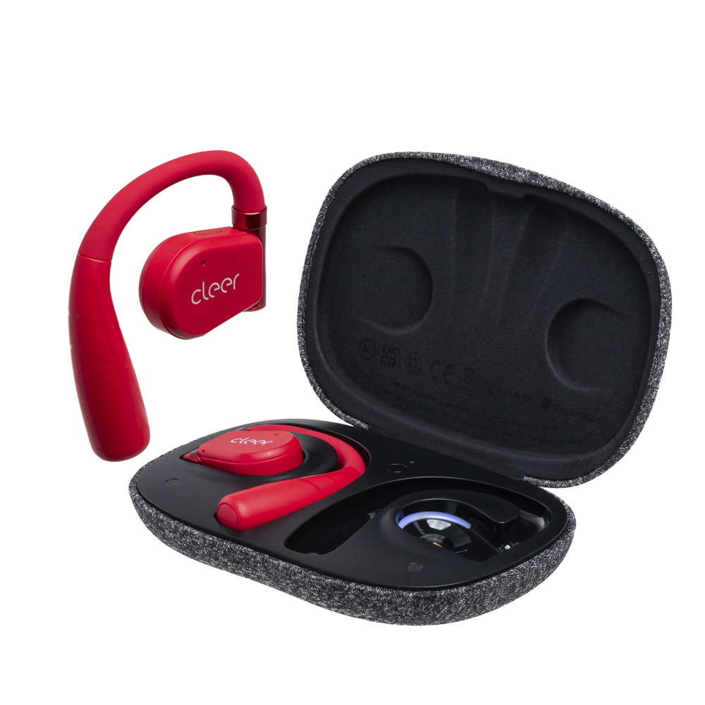Foto 3 pulgar | Audífonos Cleer Arc Ii Sport Open-ear: Conexión 5.3  Ipx5  35h Batería  Uv Case Rojo