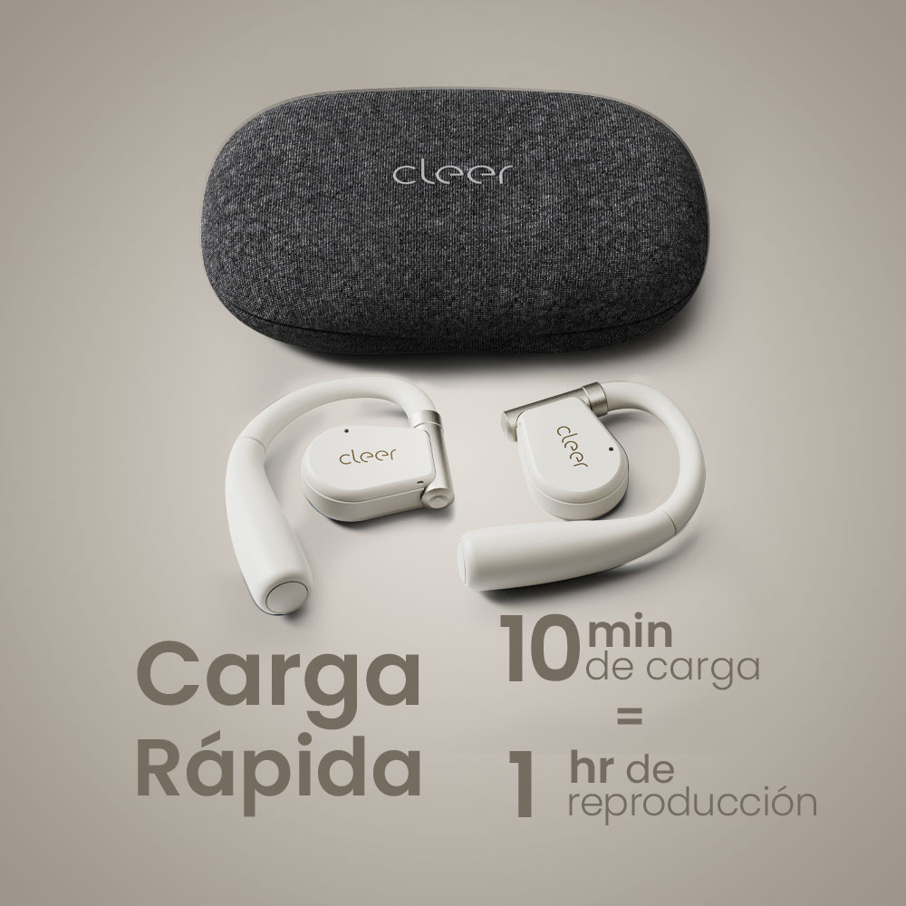 Foto 5 pulgar | Audífonos Cleer Arc Ii Music Open-ear: Conexión 5.3  Hi-res Audio  35h Batería  Uv Case Gris