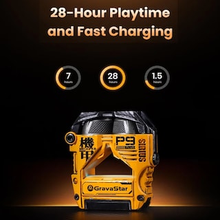 Foto 4 | Audífonos Bluetooth Noise Cancelling Gravastar Sirius Plus Wdmg Yellow