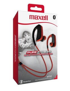 Foto 2 | Audífonos Maxell 348137 color Rojo Deportivos con Bluetooth y Micrófono Pure Fitness