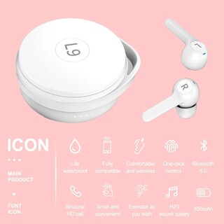 Foto 2 | Audífonos Inalámbricos Bluetooth 5.0 con Micrófono