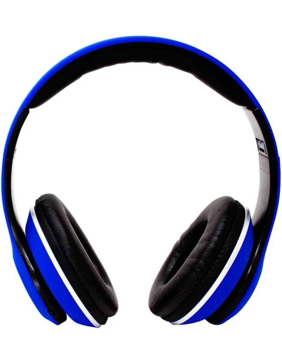 Foto 3 pulgar | Audífonos Manos Libres Bluetooth Recargable Radio Fm Necnon Nbh-01 color Azul