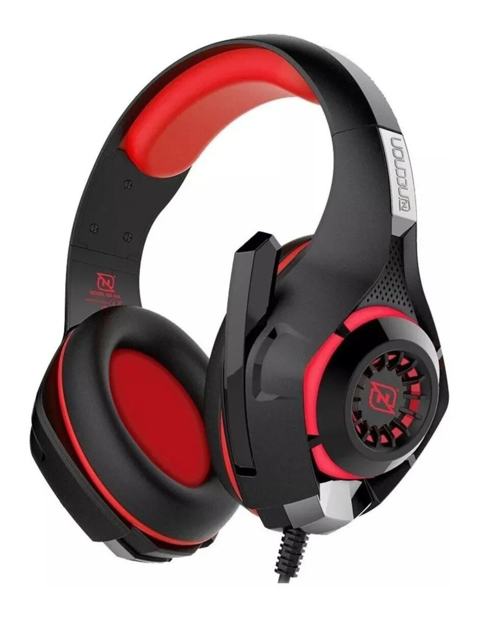 Foto 1 | Audífonos Gamer con Luz Led y Vibración Nbhg-viper color Rojo