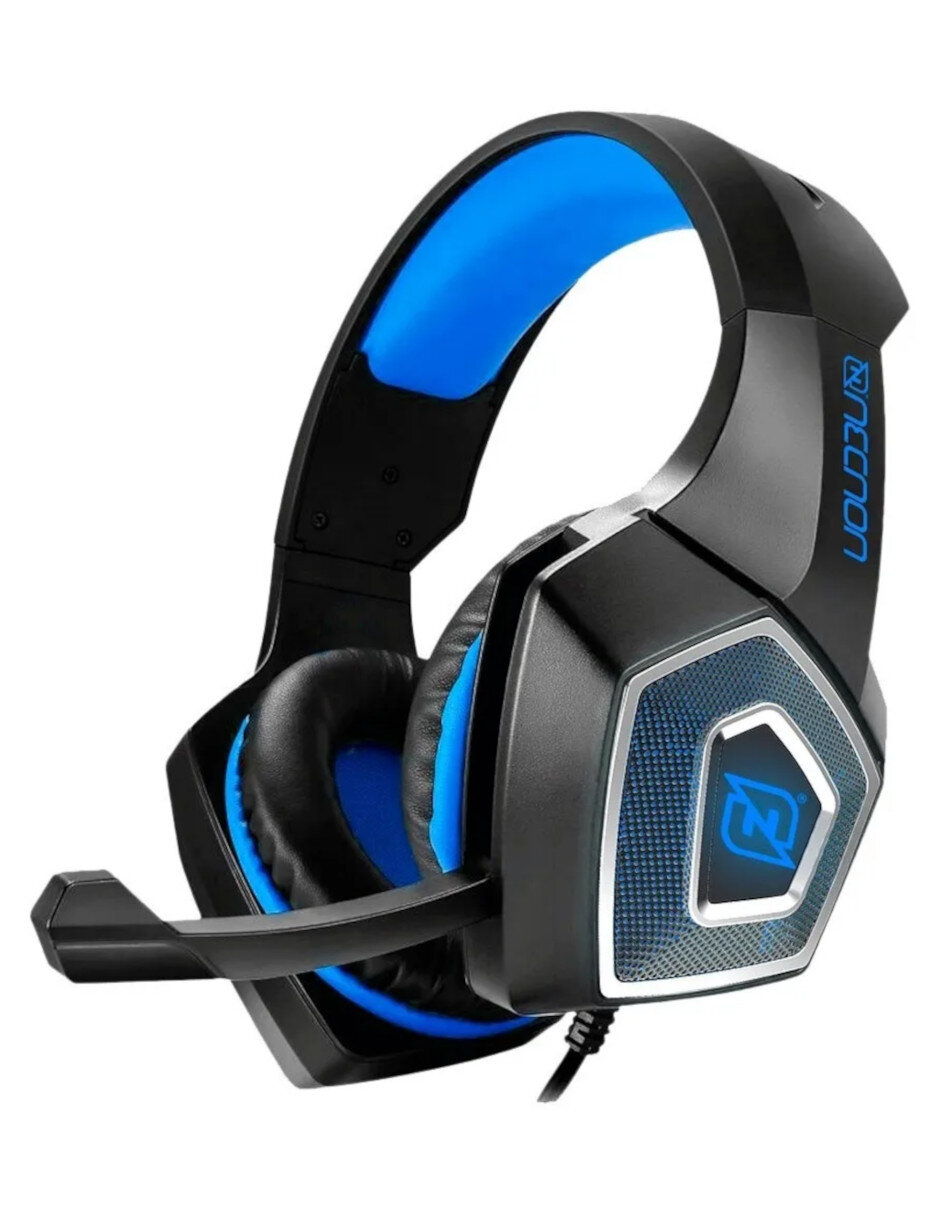 Audífonos Gamer Necnon con Vibración y Luz Led Nbhg-dragon color Azul