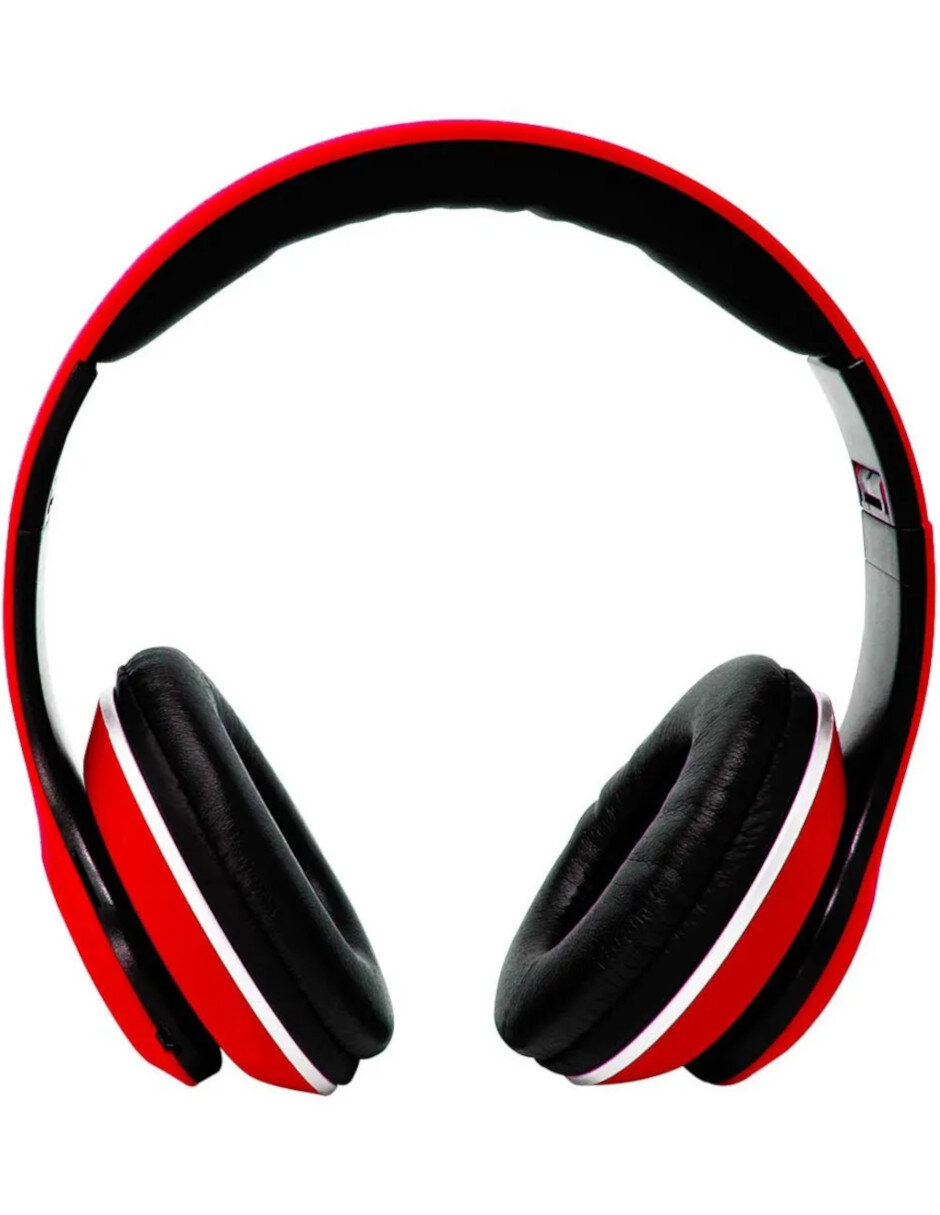 Foto 4 pulgar | Audífonos Manos Libres Bluetooth Recargable Radio Fm Necnon Nbh-01 color Rojo