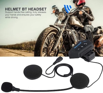 Foto 2 | Auriculares Malubero Bluetooth 5.0 para Casco con Micrófono color Negro