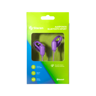 Foto 2 | Audífonos Deportivos con Bluetooth Steren Aud-802mo color Morado