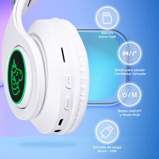 Foto 2 | Audífonos Inalámbricos Genéricos Bluetooth V5.0 con Sonido Estéreo - Diseño Kawaii de Unicornio color Blanco