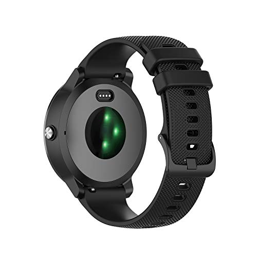 Foto 2 pulgar | Venta Internacional - Anrir Para Bandas De Reloj Vivoactive 3, Banda De Silicona De 20 Mm Para Garmin Forerunner