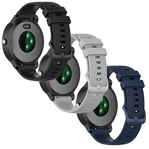 Foto 2 pulgar | Venta Internacional - Anrir Para Bandas De Reloj Vivoactive 3, Banda De Silicona De 20 Mm Para Garmin Forerunner