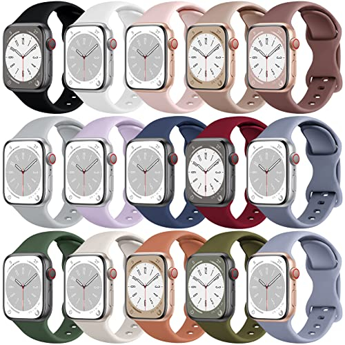 Foto 2 pulgar | Venta Internacional - 15 Paquete Compatible Con Apple Watch Bands 38 Mm 44 Mm 42 Mm 44 Mm 45 Mm 49 Mm Para Hombre