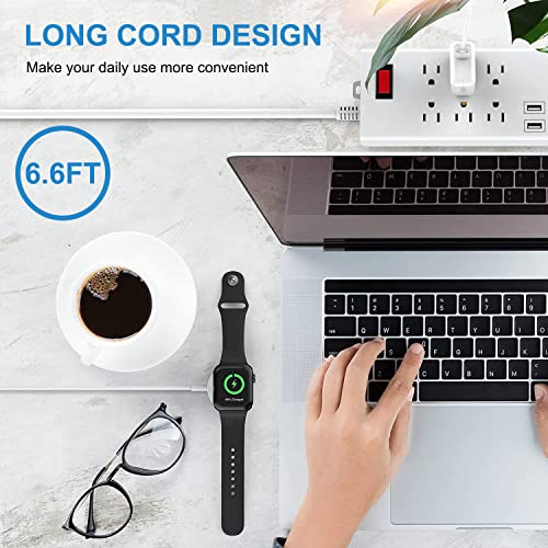 Foto 3 pulgar | Venta Internacional - Cable De Carga Magnética De Cargador De Apple Watch De 6.6 Pies De Apple Watch Con Adaptad