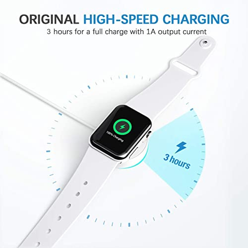 Foto 5 pulgar | Venta Internacional - Cable De Carga Magnética De Cargador De Apple Watch De 6.6 Pies De Apple Watch Con Adaptad
