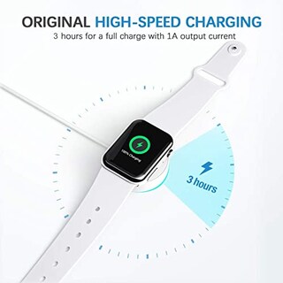 Foto 4 | Venta Internacional - Cable De Carga Magnética De Cargador De Apple Watch De 6.6 Pies De Apple Watch Con Adaptad