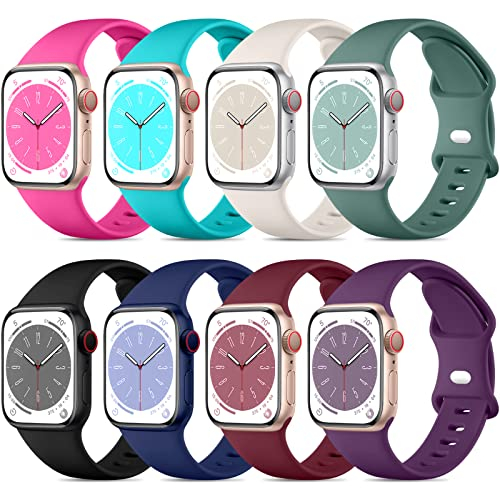 Foto 2 pulgar | Venta Internacional - Daqin 8 Pack Sport Band Compatible Con Apple Watch Band 40 Mm 38 Mm 41 Mm 42 Mm 44 Mm 45 Mm