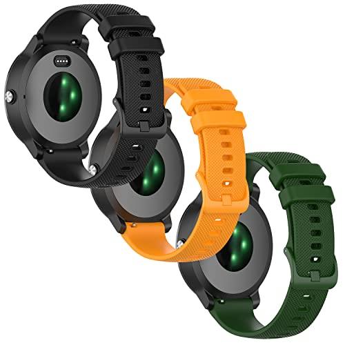 Foto 2 pulgar | Venta Internacional - Anrir Para Bandas De Reloj Vivoactive 3, Banda De Silicona De 20 Mm Para Garmin Forerunner