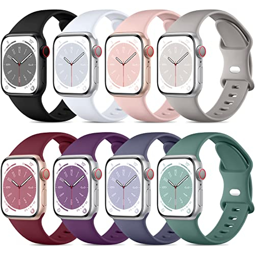 Foto 2 pulgar | Venta Internacional - Bandas Deportivas Daqin 8 Pack Compatibles Con La Banda De Apple Watch 38 Mm 44 Mm 41 Mm 42