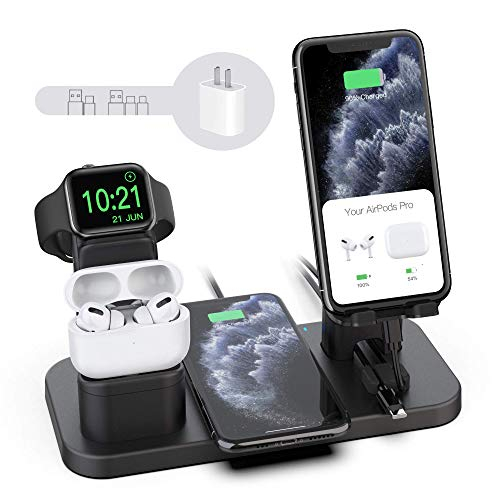 Foto 2 pulgar | Venta Internacional - Soporte De Cargador Inalámbrico, Cereecoo 4 En 1 Dock Dock Wireless Station Compatible Con