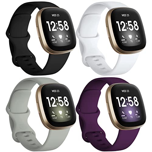 Venta Internacional - Bandas Dirrelo Compatibles Con Fitbit Sense / Versa 3, Banda De Correa Deportiva Tpu Suave,
