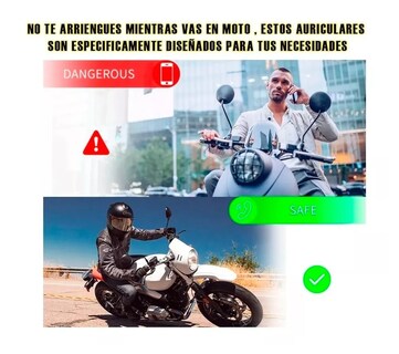Foto 5 | Audífonos Bluetooth 5.0 Edr Para Casco Con Micrófono