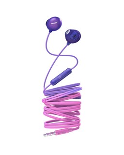 Foto 1 | Audífonos Upbeat Philips SHE2305PP/00 color Púrpura Alámbricos con Micrófono