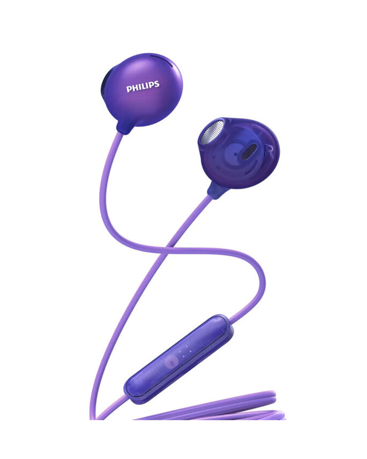 Foto 3 pulgar | Audífonos Upbeat Philips SHE2305PP/00 color Púrpura Alámbricos con Micrófono