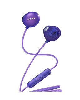 Foto 2 | Audífonos Upbeat Philips SHE2305PP/00 color Púrpura Alámbricos con Micrófono