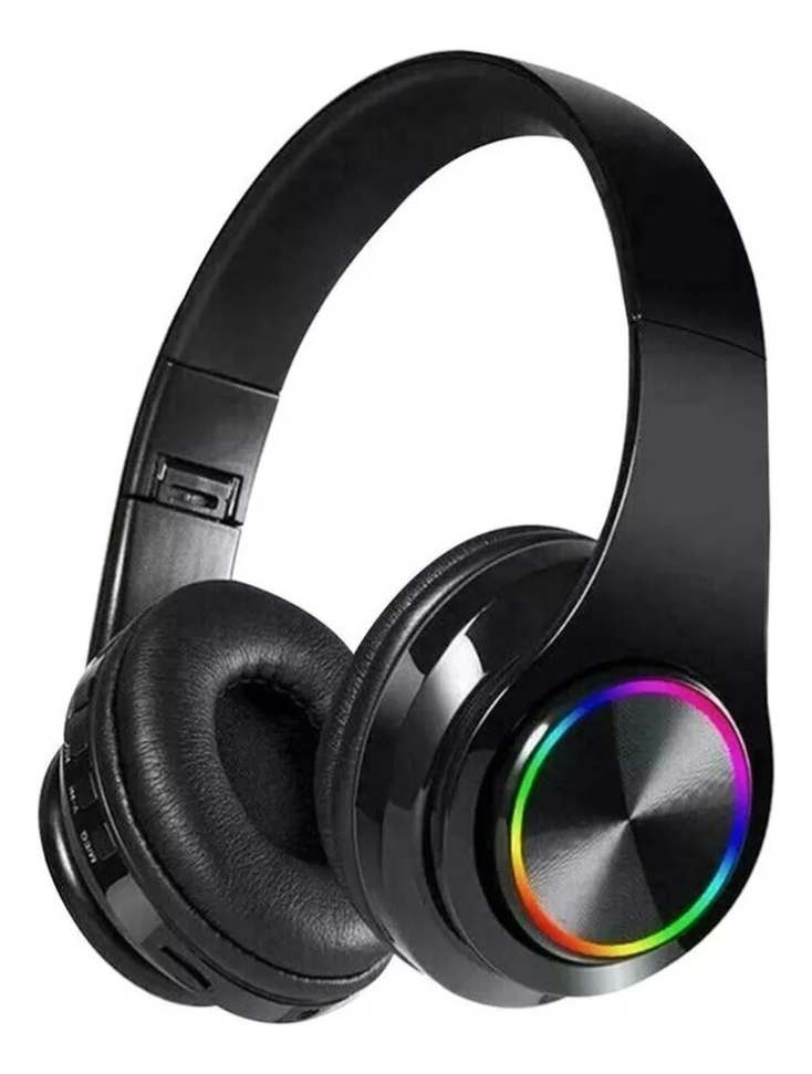 Audífonos Gamer Funbu con Luz Rgb Led color Negro