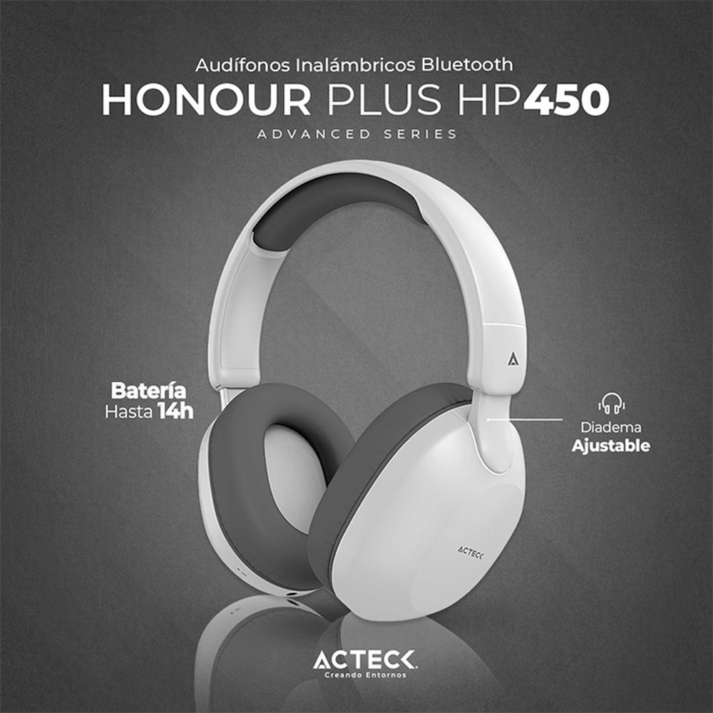 Foto 2 | Audífonos Diadema Acteck Honour Plus Hp450 Inalámbricos Micrófono Integrado color Blanco