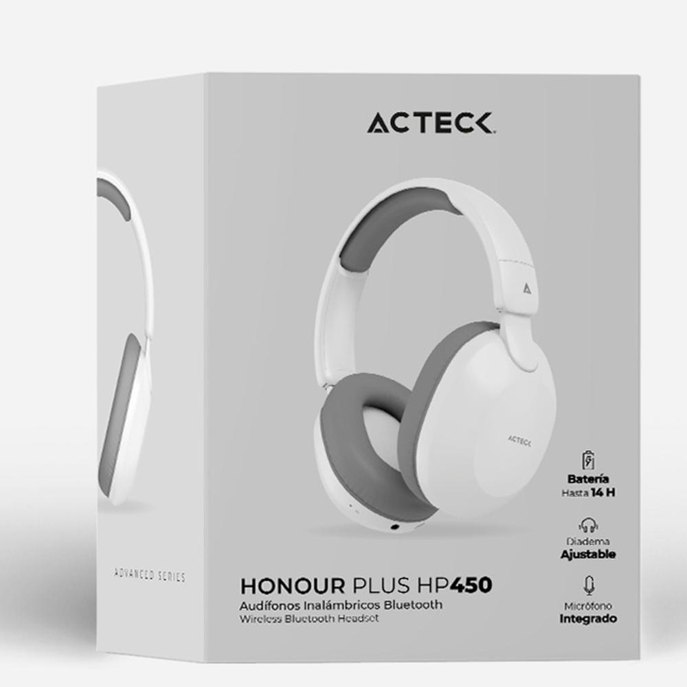 Foto 5 | Audífonos Diadema Acteck Honour Plus Hp450 Inalámbricos Micrófono Integrado color Blanco