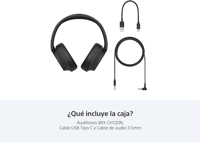 Foto 2 | Audífonos Inalámbricos Sony Wh-ch720n Color Negro