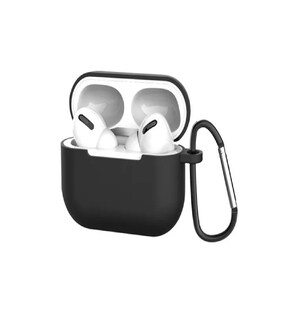 Foto 2 | Funda Protectora para Airpods Pro Case Silicon color Negro