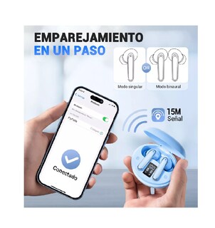 Foto 3 | Audífonos In-ear Inalámbricos Bluetooth Azul