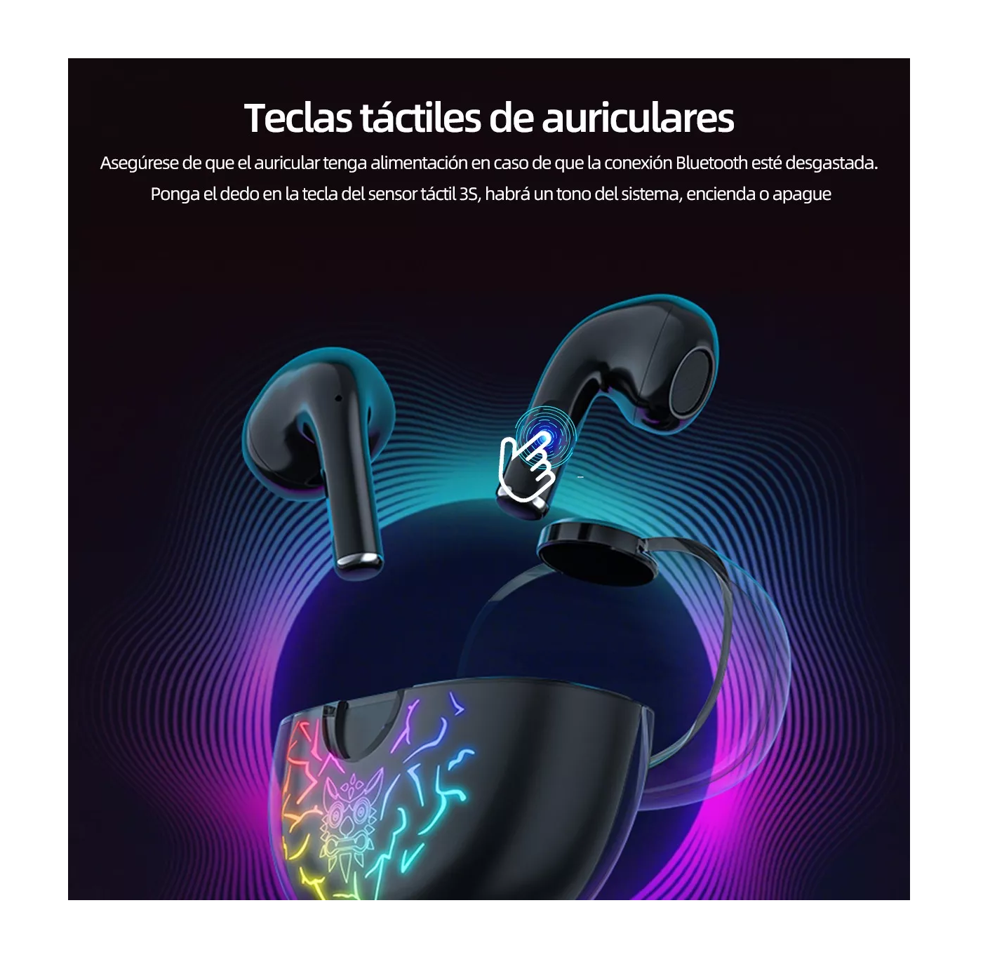 Foto 3 pulgar | Audífonos Inalambricos Bluetooth Cancelacion De Ruido T35 Negro