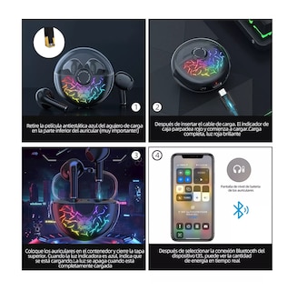 Foto 3 | Audífonos Inalambricos Bluetooth Cancelacion De Ruido T35 Negro