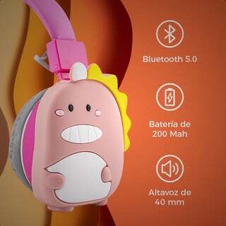 Foto 4 | Audífonos Inalámbricos Ginga color Rosa con Bluetooth