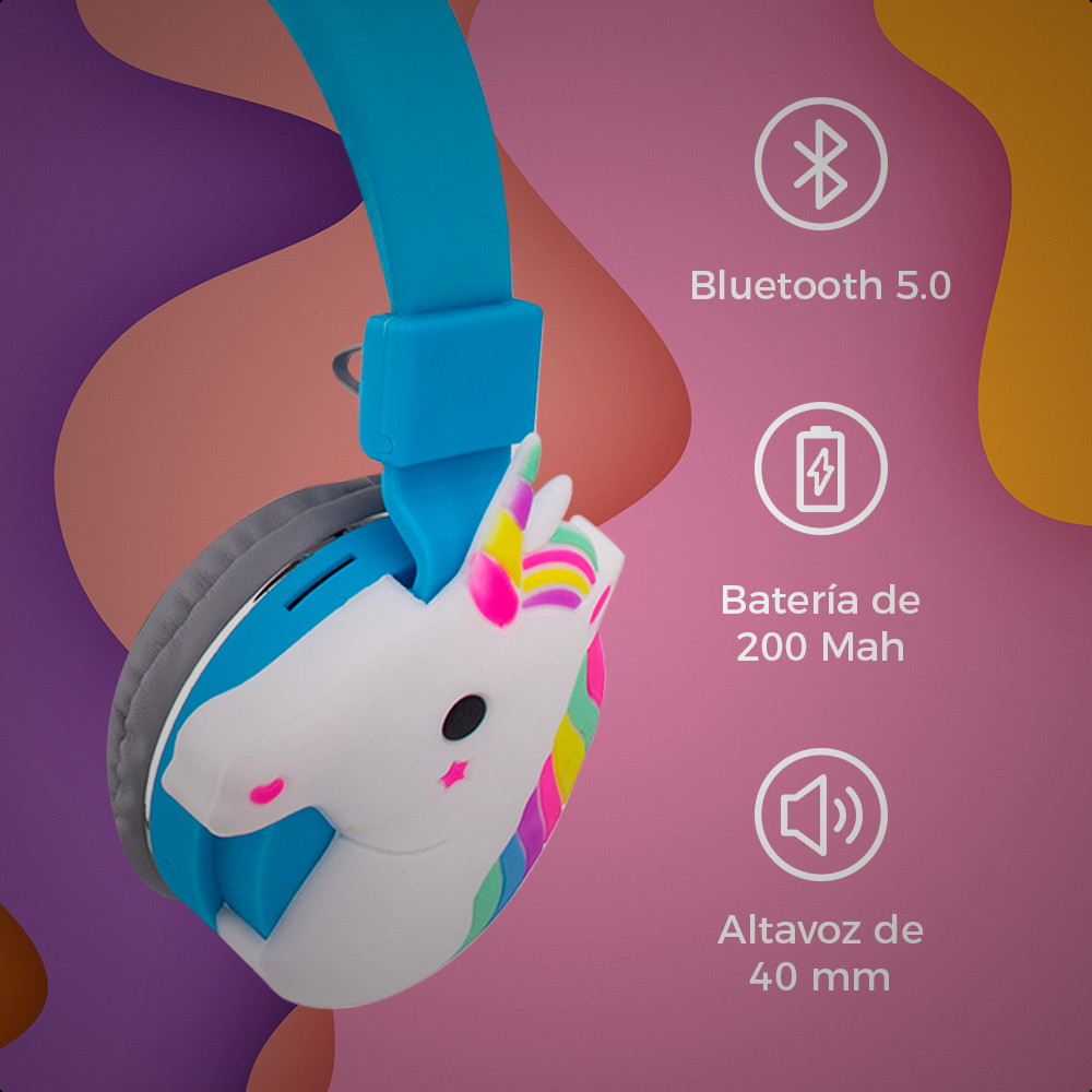 Foto 5 pulgar | Audífonos Inalámbricos Ginga con Bluetooth color Azul
